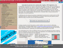 Tablet Screenshot of generadordeprecios.info